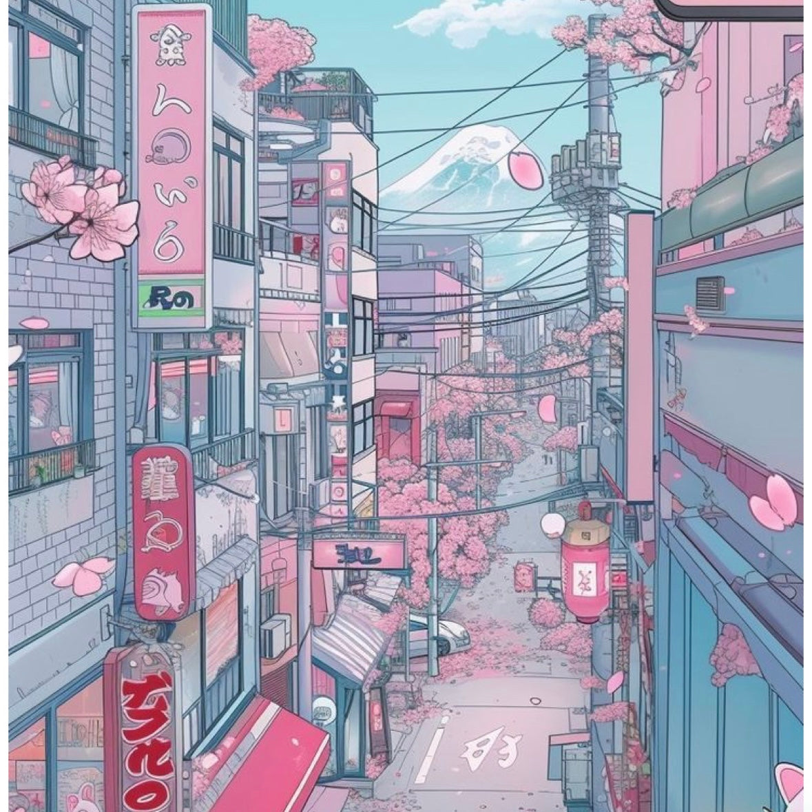 Japan & Sakura flowers - Mystery set