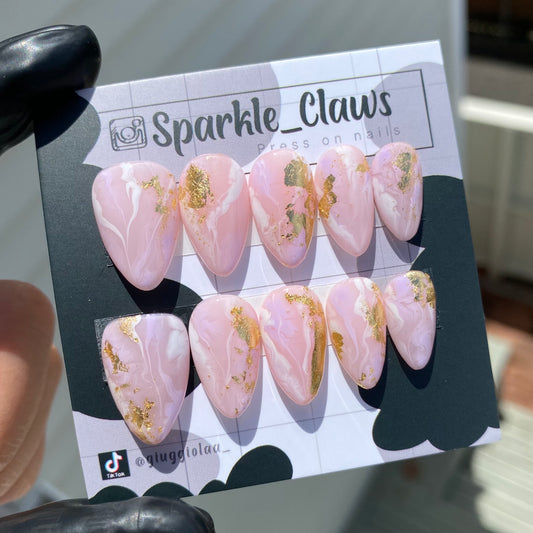 Pink & Gold Marble