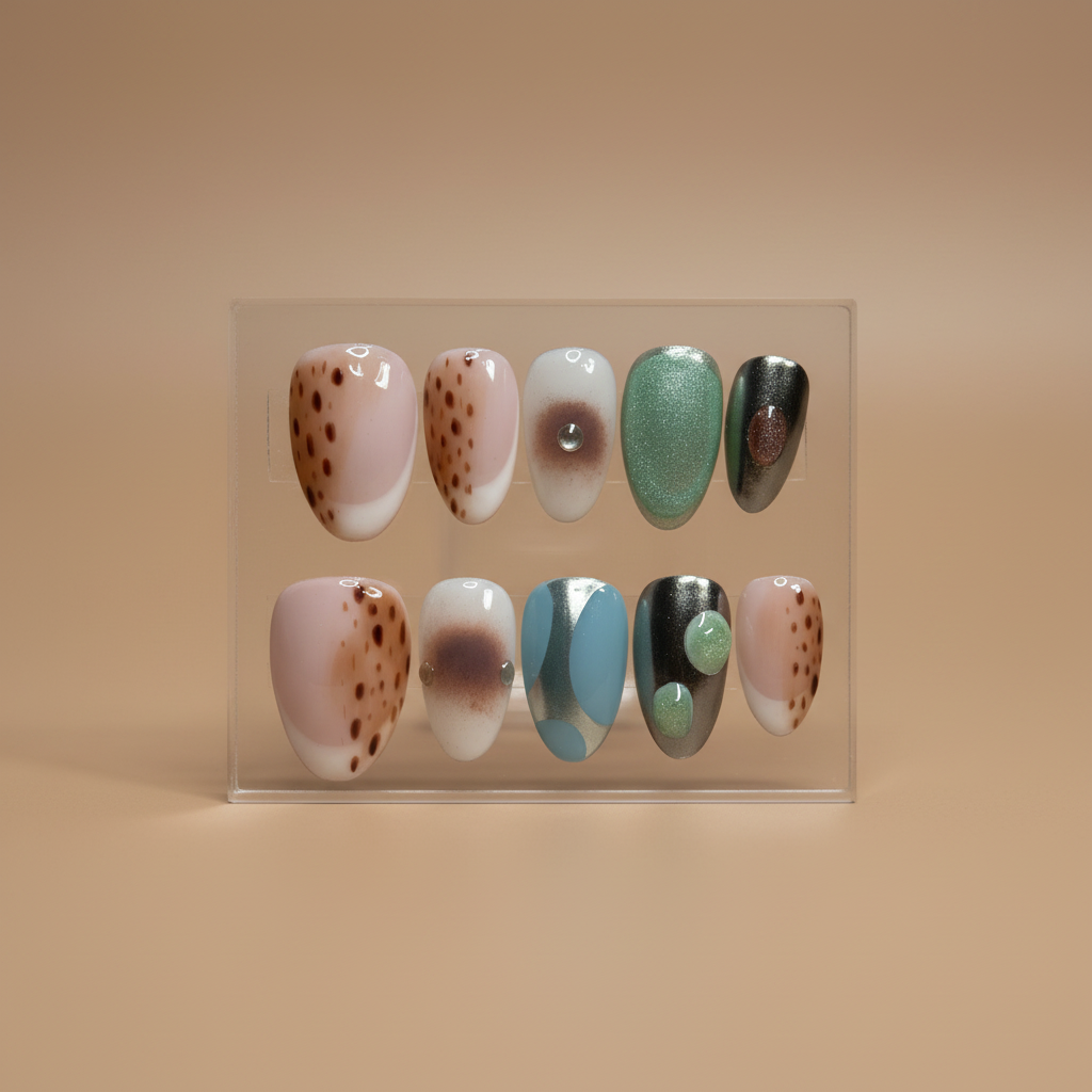 Mixed Editorial Nails - Clean Background