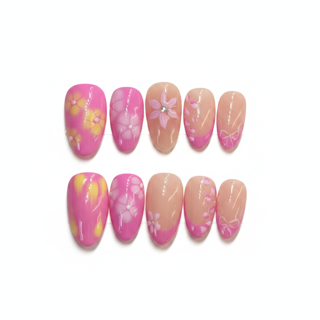 Pink Floral Set - from original