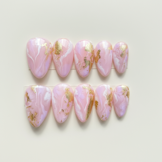 Pink & Gold Marble